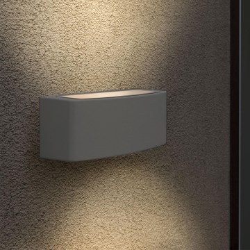 Ideal Lux - Iluminação de parede exterior ANDROMEDA 1xE27/60W/230V IP55 antracite