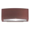 Ideal Lux - Iluminação de parede exterior ANDROMEDA 1xE27/60W/230V IP55 castanho
