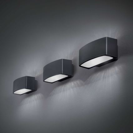 Ideal Lux - Iluminação de parede exterior ANDROMEDA 1xE27/60W/230V IP55 preto