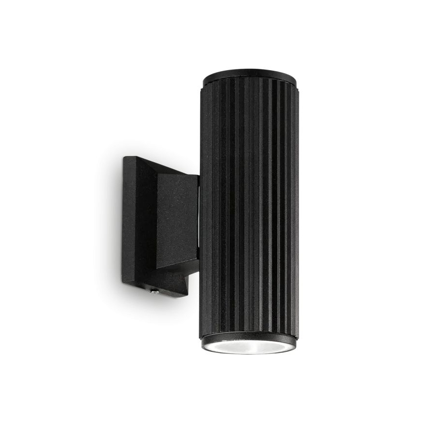 Ideal Lux - Iluminação de parede exterior BASE 2xGU10/28W/230V IP44 preto