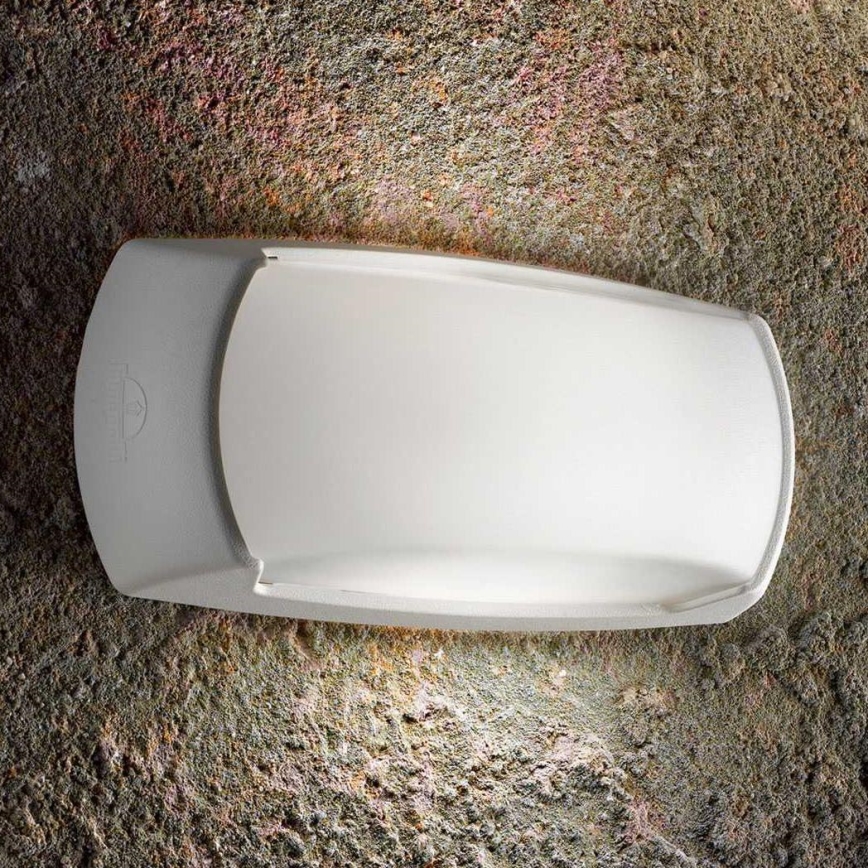 Ideal Lux - Iluminação de parede exterior FELIX 1xE27/23W/230V IP66 branco