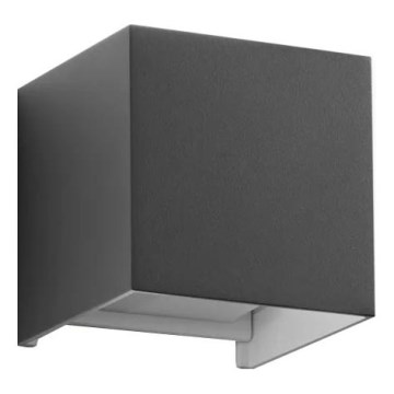 Ideal Lux - Iluminação de parede exterior LED ATOM LED/12W/230V CRI 90 IP54 antracite