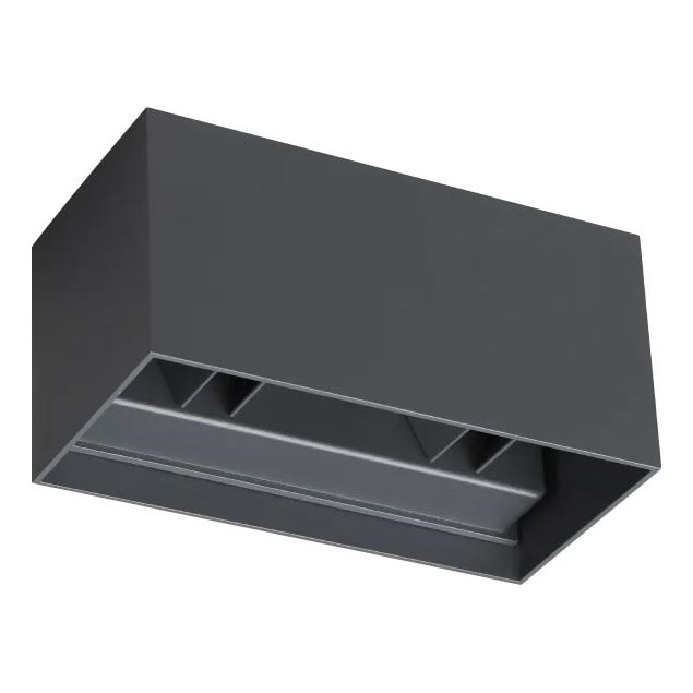 Ideal Lux - Iluminação de parede exterior LED ATOM LED/25W/230V CRI 90 IP54 antracite