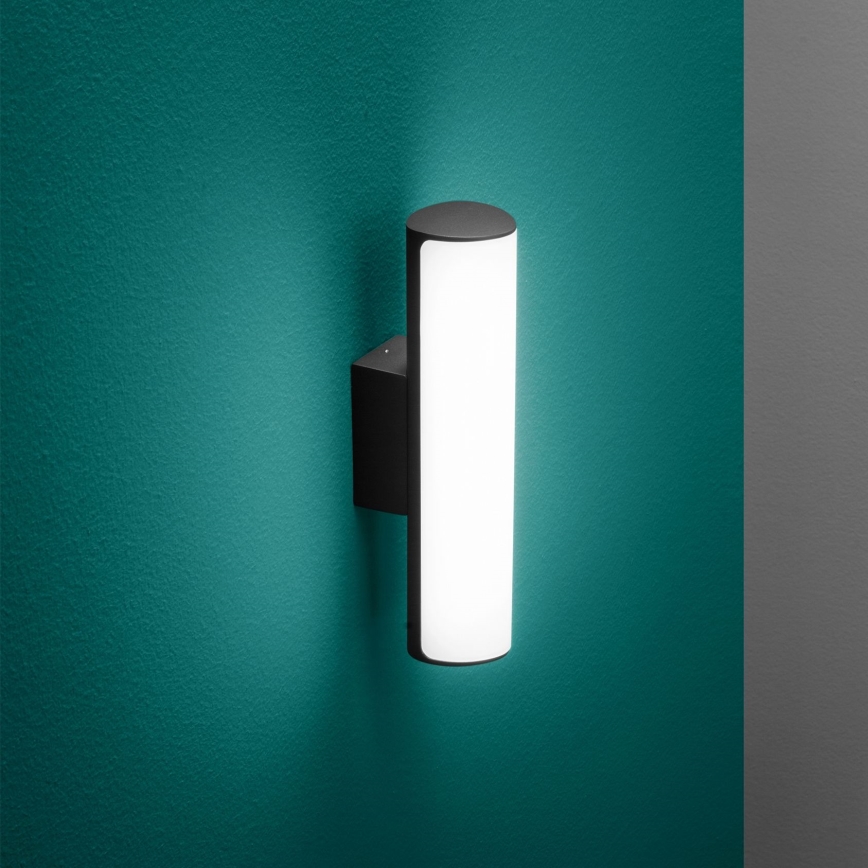 Ideal Lux - Iluminação de parede exterior LED ETERE LED/9,5W/230V 3000K CRI 90 IP44 preto