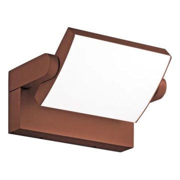 Ideal Lux - Iluminação de parede exterior LED SWIPE LED/21W/230V CRI 90 IP54 castanho