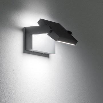 Ideal Lux - Iluminação de parede exterior LED SWIPE LED/21W/230V CRI 90 IP54 preto