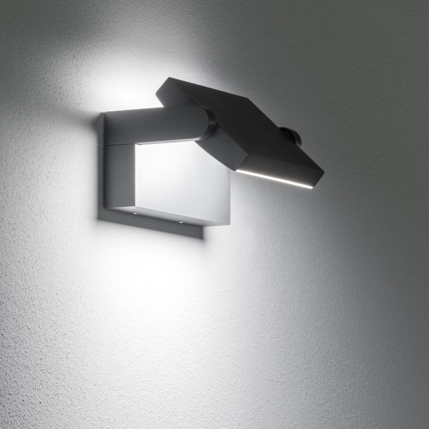 Ideal Lux - Iluminação de parede exterior LED SWIPE LED/21W/230V CRI 90 IP54 preto