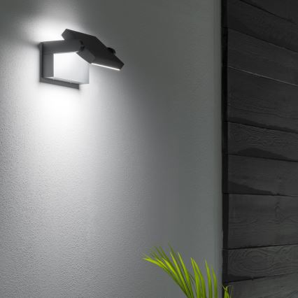Ideal Lux - Iluminação de parede exterior LED SWIPE LED/21W/230V CRI 90 IP54 preto