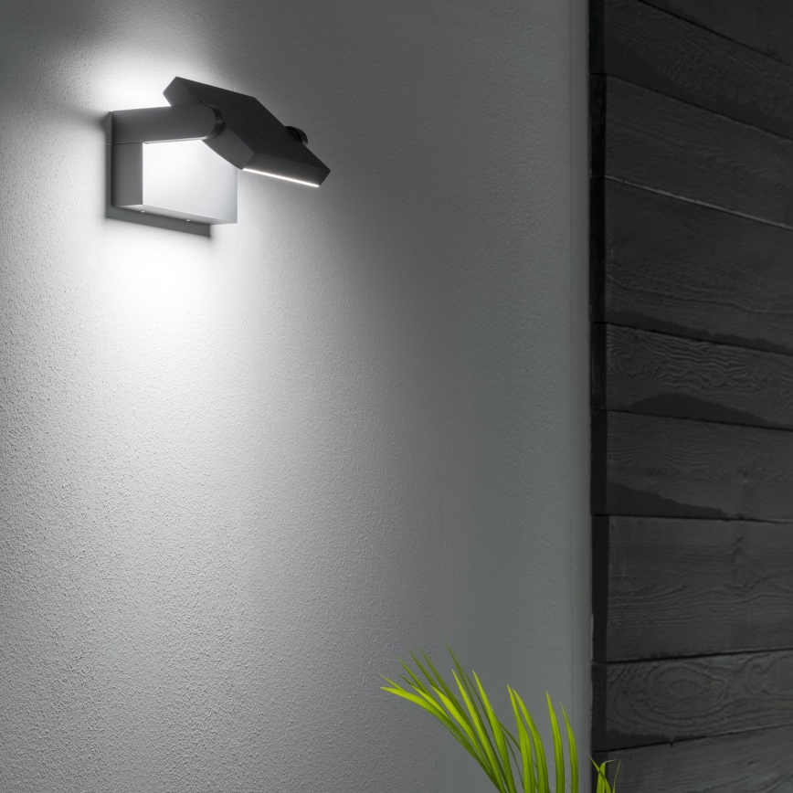 Ideal Lux - Iluminação de parede exterior LED SWIPE LED/21W/230V CRI 90 IP54 preto