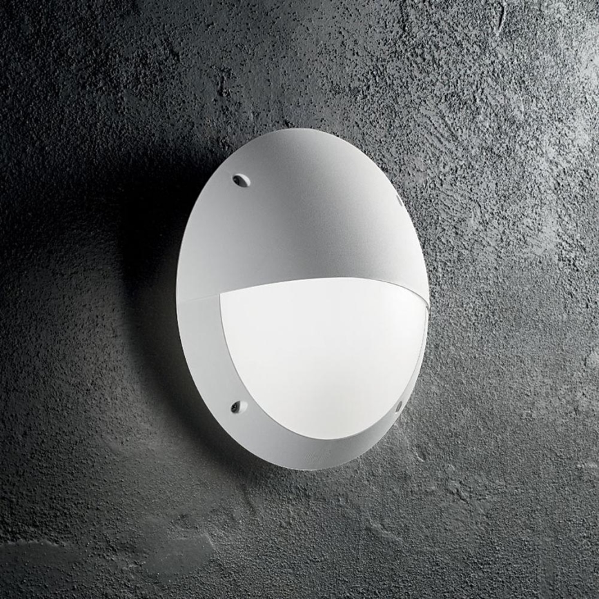 Ideal Lux - Iluminação de parede exterior LUCIA 1xE27/23W/230V IP66 branco