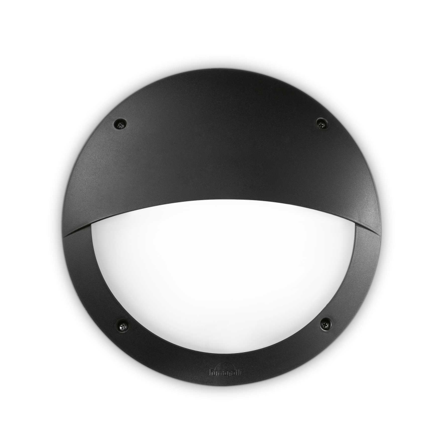 Ideal Lux - Iluminação de parede exterior LUCIA 1xE27/23W/230V IP66 preto