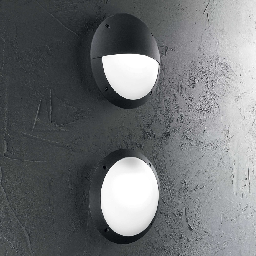 Ideal Lux - Iluminação de parede exterior LUCIA 1xE27/23W/230V IP66 preto