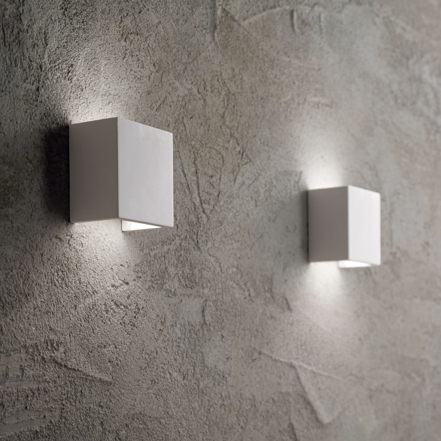 Ideal Lux - Iluminação de parede FLASH GESSO 1xG9/40W/230V branco