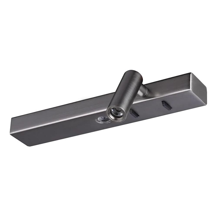 Ideal Lux - Iluminação de parede LED BONNE 2xLED/6,5W/230V CRI 90 cromado brilhante
