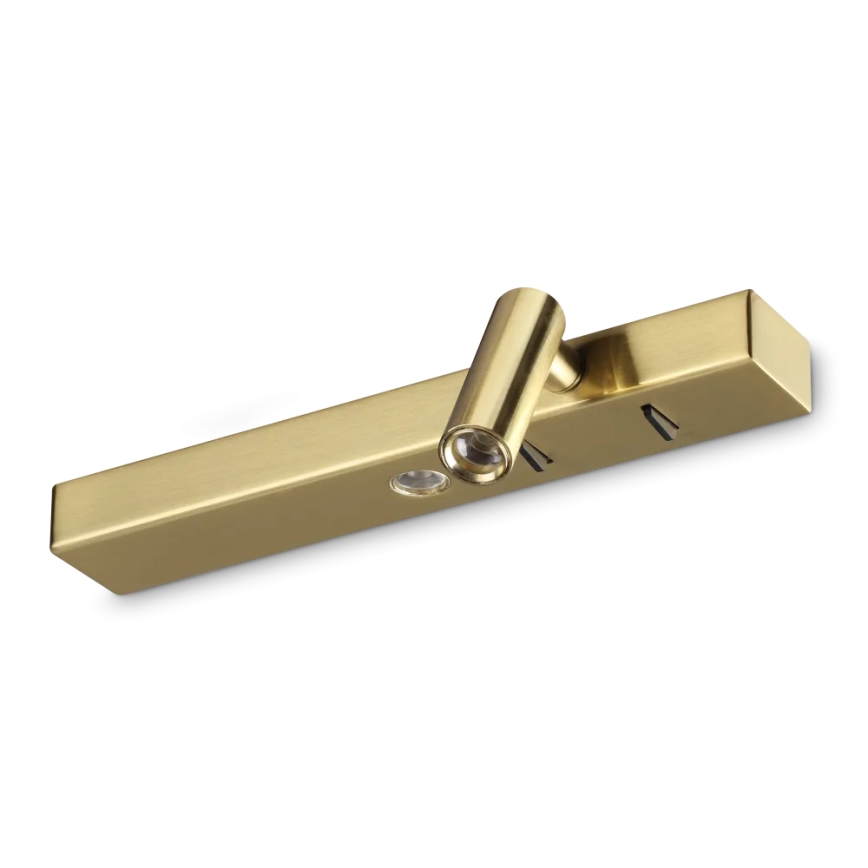 Ideal Lux - Iluminação de parede LED BONNE 2xLED/6,5W/230V CRI 90 dourado