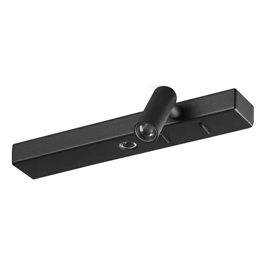 Ideal Lux - Iluminação de parede LED BONNE 2xLED/6,5W/230V CRI 90 preto