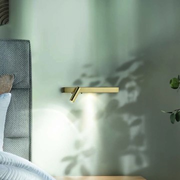 Ideal Lux - Iluminação de parede LED BONNE LED/6,5W/230V CRI 90 dourado