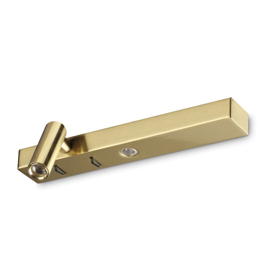 Ideal Lux - Iluminação de parede LED BONNE LED/6,5W/230V CRI 90 dourado