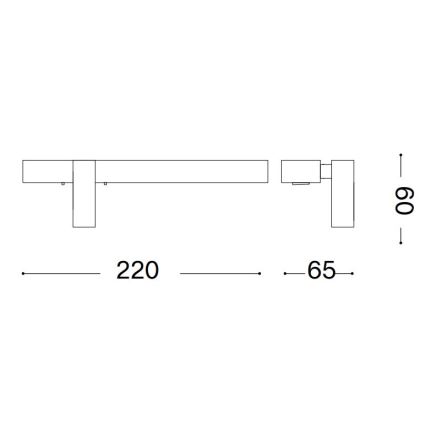 Ideal Lux - Iluminação de parede LED BONNE LED/6,5W/230V CRI 90 dourado