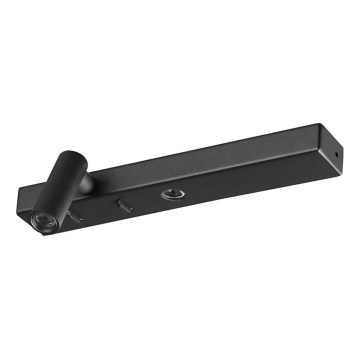 Ideal Lux - Iluminação de parede LED BONNE LED/6,5W/230V CRI 90 preto
