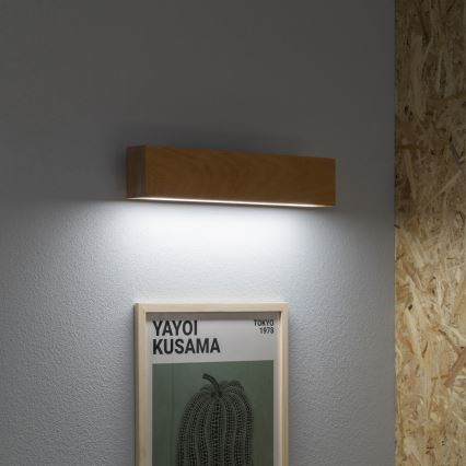 Ideal Lux - Iluminação de parede LED CRAFT LED/12W/230V CRI 90 faia