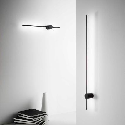 Ideal Lux - Iluminação de parede LED ESSENCE LED/12W/230V 3000K 70 cm CRI 90 preto