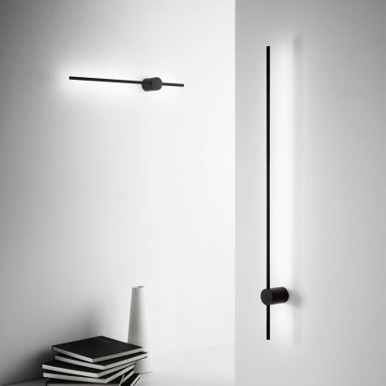 Ideal Lux - Iluminação de parede LED ESSENCE LED/19W/230V 2700K 124 cm CRI 90 preto
