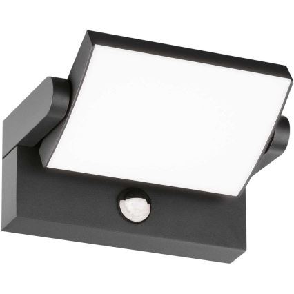Ideal Lux - Iluminação de parede LED exterior com sensor SWIPE LED/21W/230V CRI 90 IP54 antracite