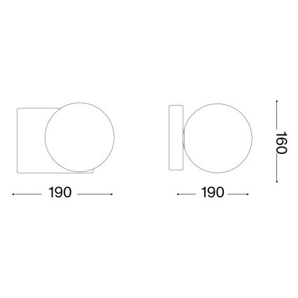 Ideal Lux - Iluminação de parede LED PENTA 1xG9/3W/230V dourado
