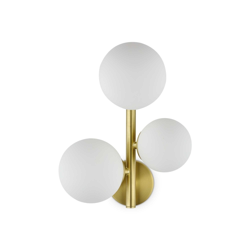Ideal Lux - Iluminação de parede LED PERLAGE 3xG9/3W/230V dourado/branco