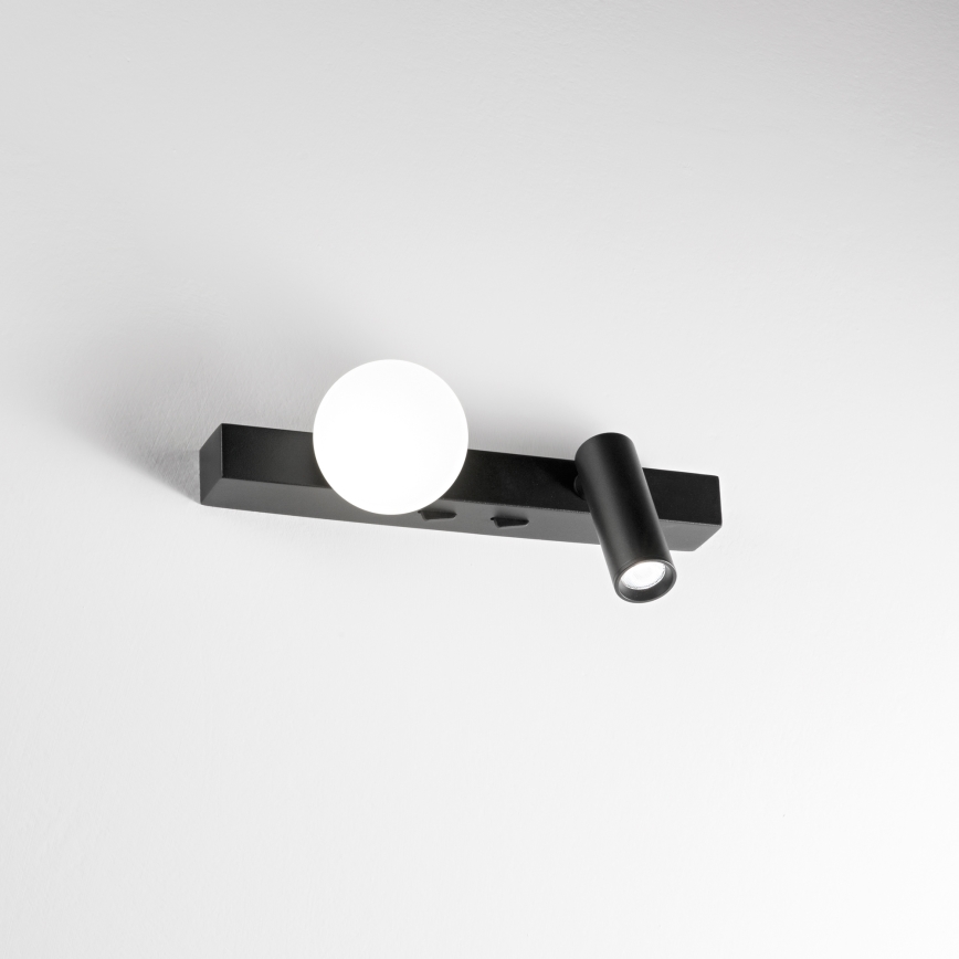 Ideal Lux - Iluminação de parede LED PING PONG 2xLED/3W/230V CRI 90 preto