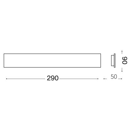 Ideal Lux - Iluminação de parede LED ZIG ZAG LED/12,5W/230V 29 cm CRI 90 branco