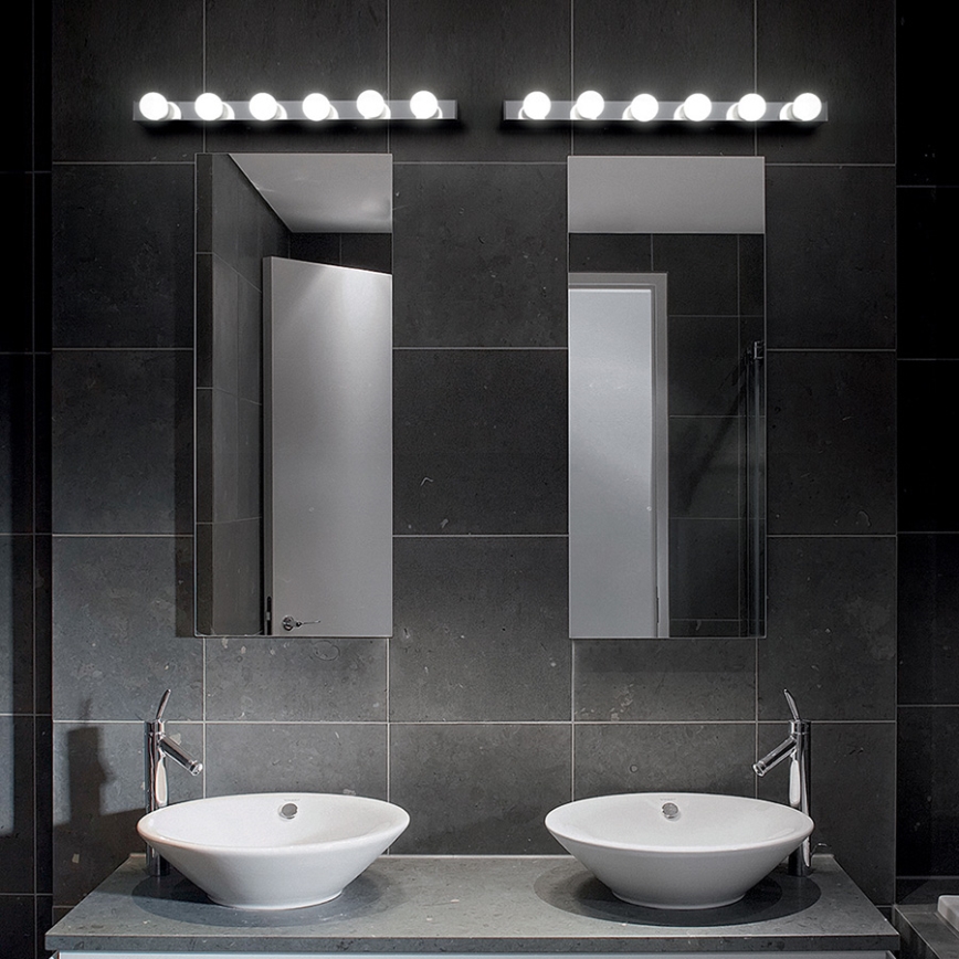 Ideal Lux - Iluminação de parede PRIVE 6xE14/40W/230V cromado brilhante