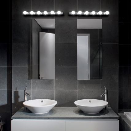 Ideal Lux - Iluminação de parede PRIVE 8xE14/40W/230V cromado brilhante