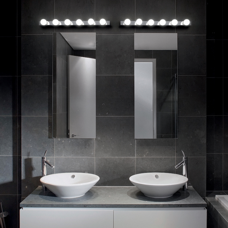 Ideal Lux - Iluminação de parede PRIVE 8xE14/40W/230V cromado brilhante
