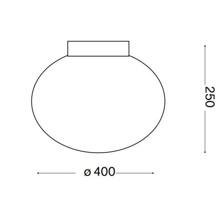 Ideal Lux - Iluminação de teto CANDY 1xE27/42W/230V diâmetro 40 cm branco