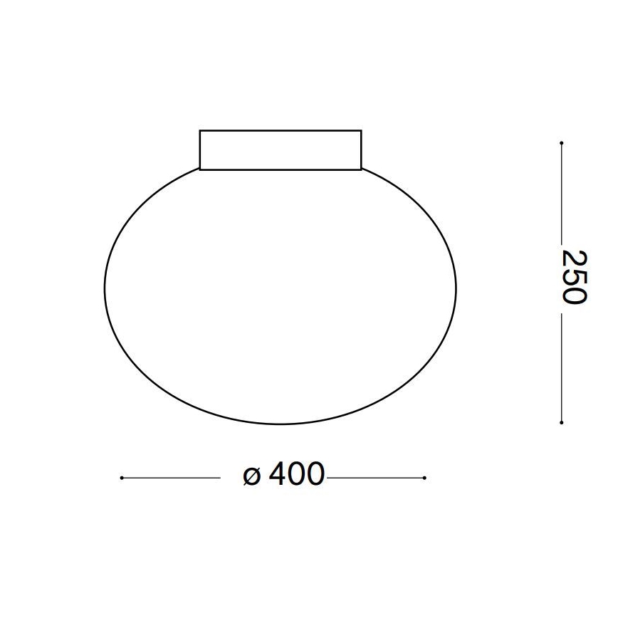 Ideal Lux - Iluminação de teto CANDY 1xE27/42W/230V diâmetro 40 cm branco