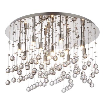 Ideal Lux - Iluminação de teto de cristal LED MOONLIGHT 12xG9/3W/230V diâmetro 60 cm cromado brilhante