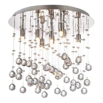 Ideal Lux - Iluminação de teto de cristal LED MOONLIGHT 8xG9/3W/230V diâmetro 40 cm cromado brilhante