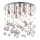Ideal Lux - Iluminação de teto de cristal LED MOONLIGHT 8xG9/3W/230V diâmetro 40 cm cromado brilhante
