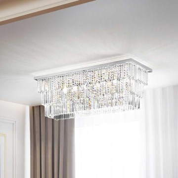 Ideal Lux – Iluminação de teto de cristal MARTINEZ 8×E14/40W/230V