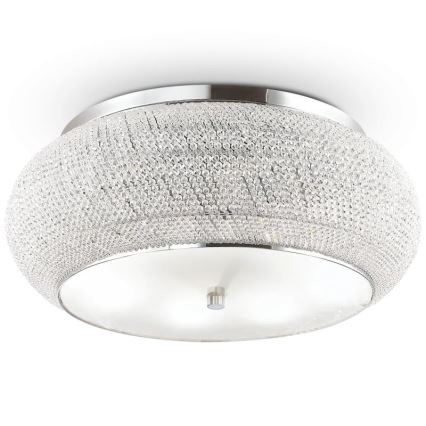 Ideal Lux - Iluminação de teto de cristal PASHA 14xE14/40W/230V diâmetro 65 cromado brilhante