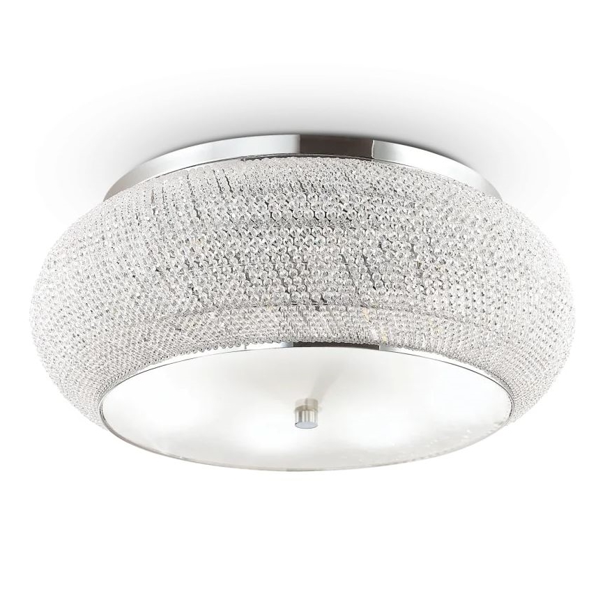 Ideal Lux - Iluminação de teto de cristal PASHA 14xE14/40W/230V diâmetro 65 cromado brilhante