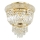 Ideal Lux - Iluminação de teto em cristal DUBAI 3xE14/28W/230V diâmetro 32 cm dourado
