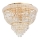 Ideal Lux - Iluminação de teto em cristal DUBAI 6xE14/28W/230V diâmetro 52 cm dourado