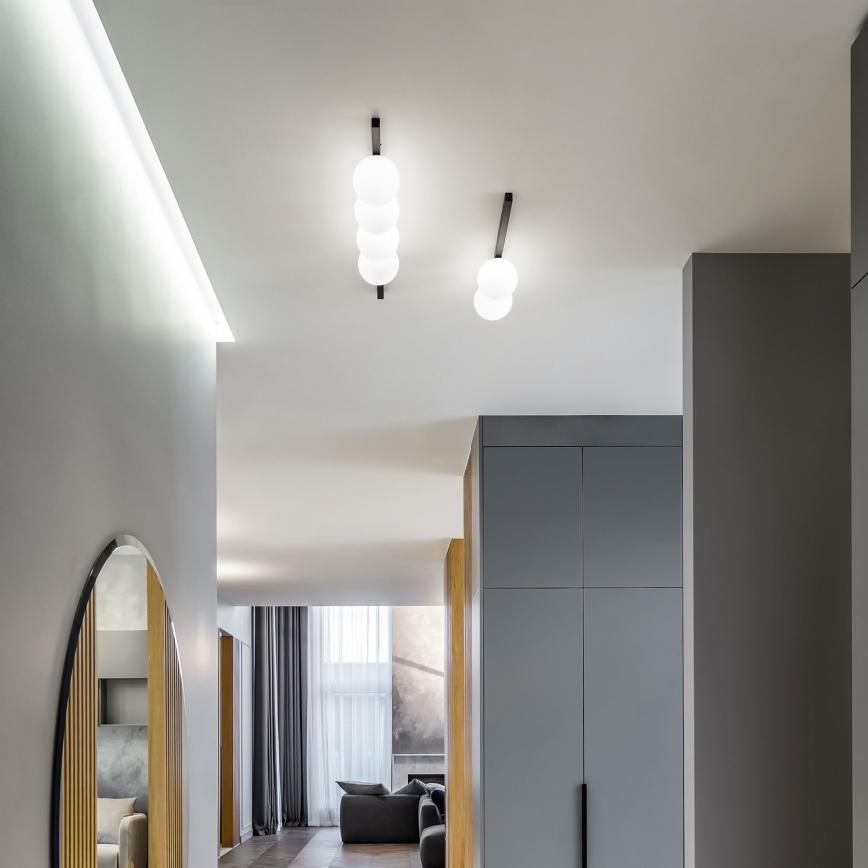 Ideal Lux - Iluminação de teto LED BINOMIO 4xG9/3W/230V preto