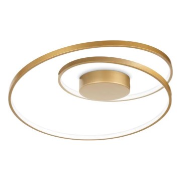 Ideal Lux - Iluminação de teto LED com regulação OZ LED/48W/230V diâmetro 60 cm CRI 90 dourado