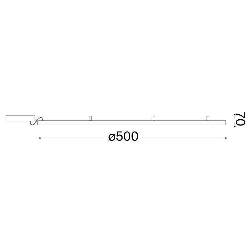 Ideal Lux - Iluminação de teto LED ORACLE SLIM LED/29W/230V 2700K diâmetro 50 cm branco