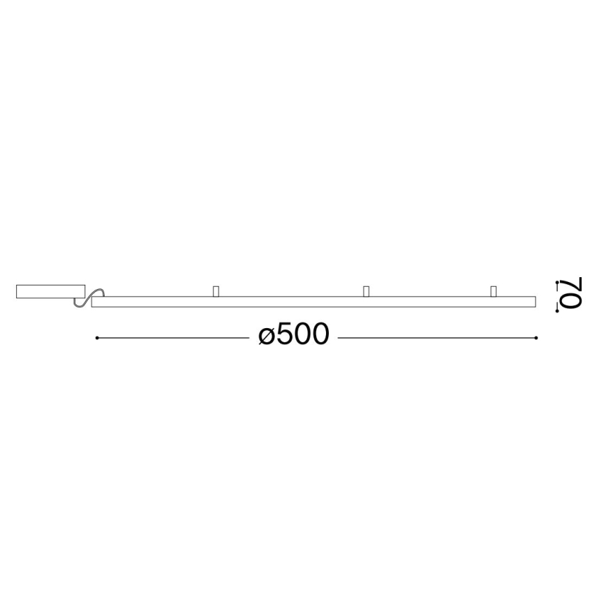 Ideal Lux - Iluminação de teto LED ORACLE SLIM LED/29W/230V 4000K diâmetro 50 cm branco