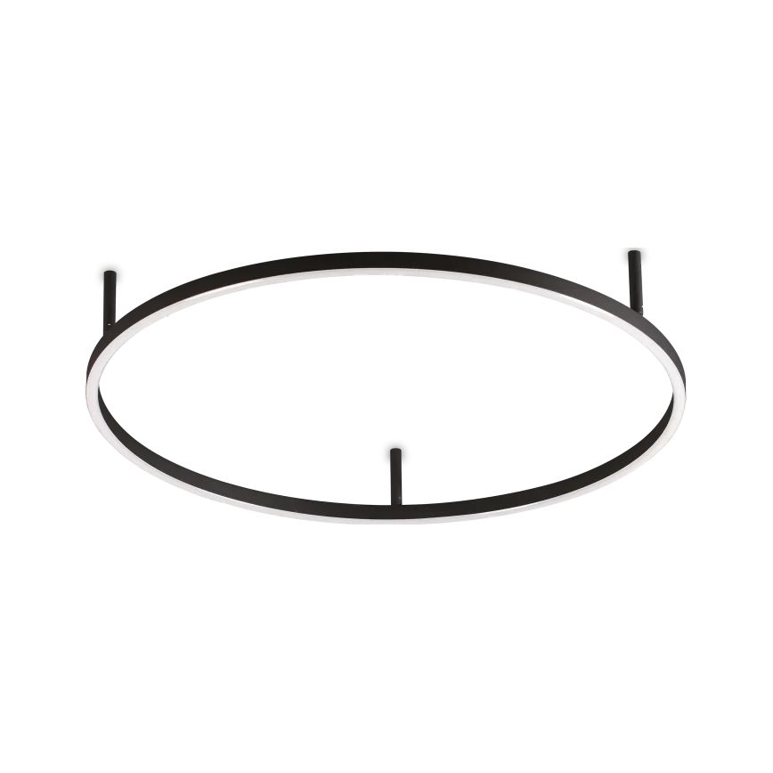Ideal Lux - Iluminação de teto LED ORACLE SLIM LED/37W/230V 2700K diâmetro 70 cm preto